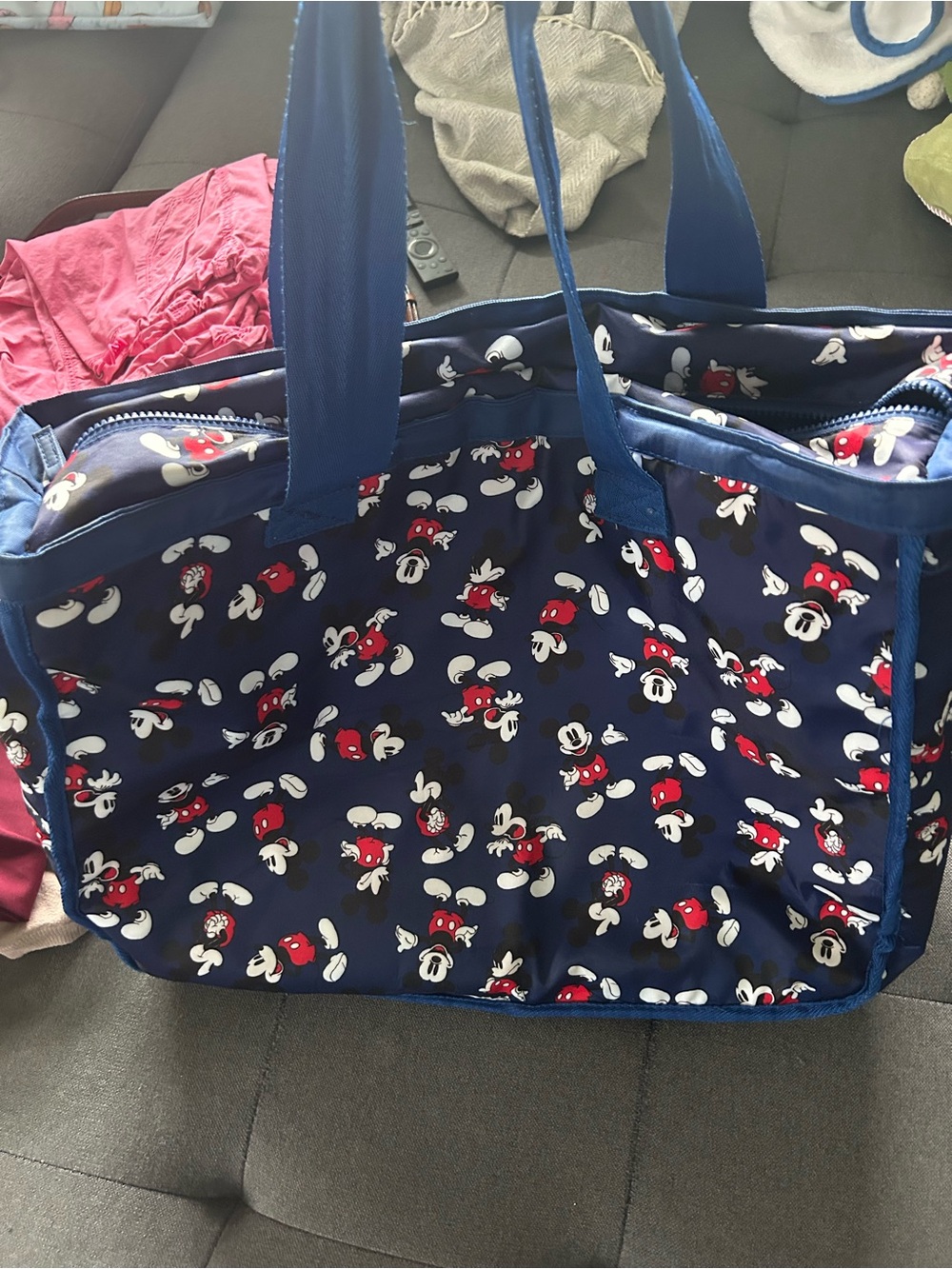 Mickey Mouse zip beach tote